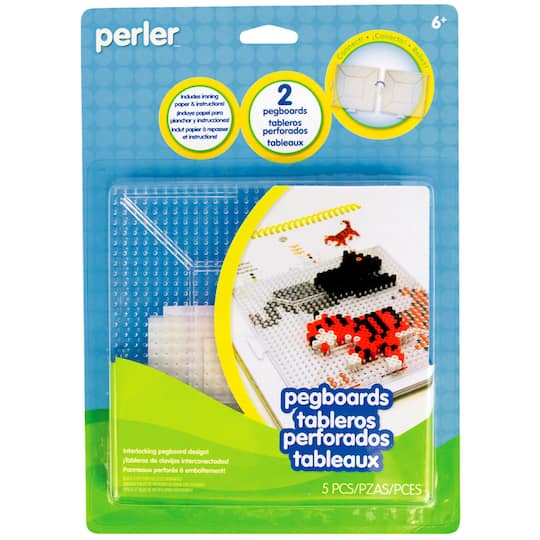 Perler Fused Bead Pegboard Square - Large - Clear - Replace